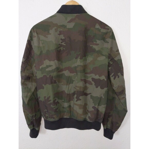 MEN'S S SMALL WALLACE & BARNES FOR J CREW CAMO MA-1 BOMBER JACKET CAMOUFLAGE - Picture 3 of 7